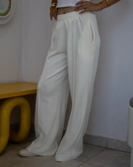 Soft Everyday - Wide-Leg Pants Off White