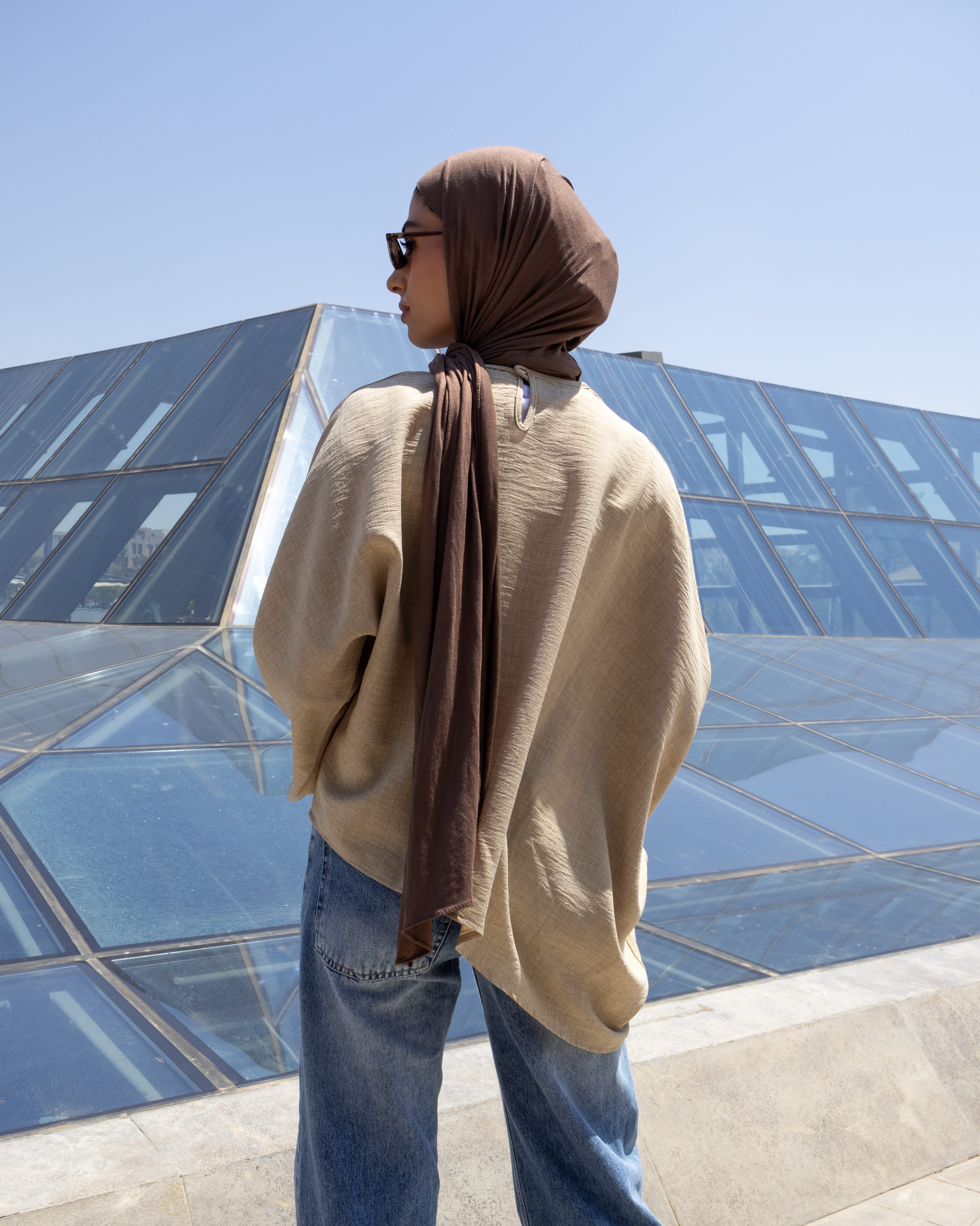 Relaxed Texture - Long Sleeve Blouse Sand Beige Relaxed Texture - Long Sleeve Blouse Sand Beige