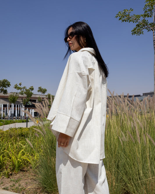 Pure Linen - Oversized Shirt Off White