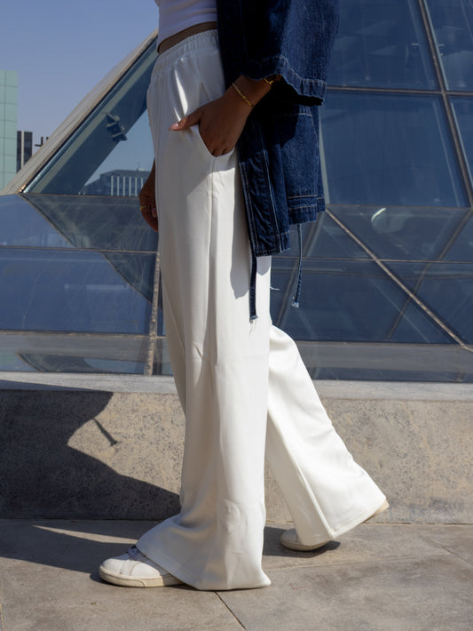 Soft Everyday - Wide-Leg Pants Off White