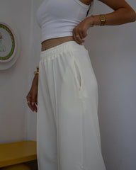 Soft Everyday - Wide-Leg Pants Off White