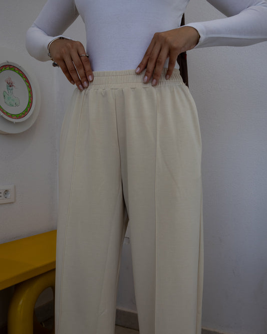 Soft Everyday - Wide-Leg Pants Cream