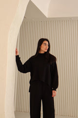 Black Cropped Set