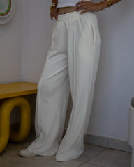Soft Everyday - Wide-Leg Pants Off White